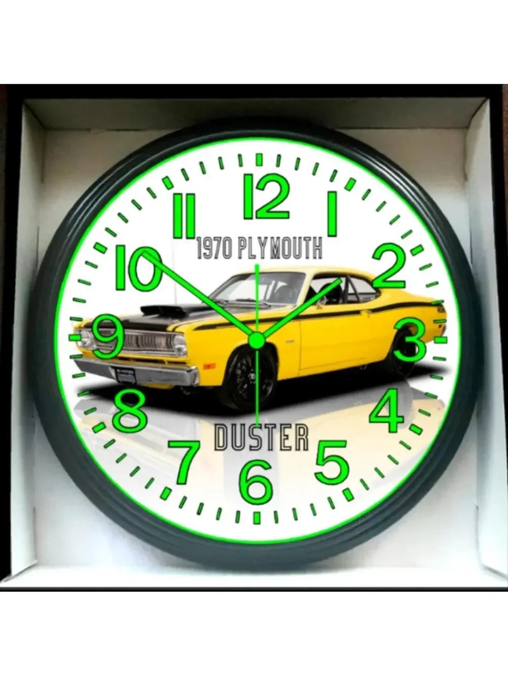 1970 Plymouth GTX Glow In The Dark Wall Clock New!